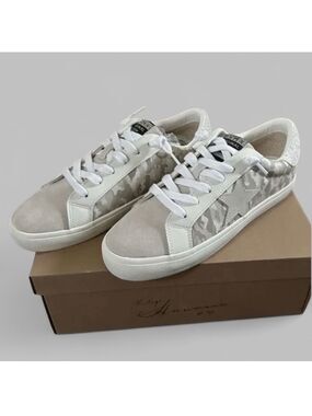 Vintage Havana Star Sneakers | Camo Print | Neutral Trainer | Size 8